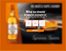 Tablet Screenshot of powrotlegendy.pl